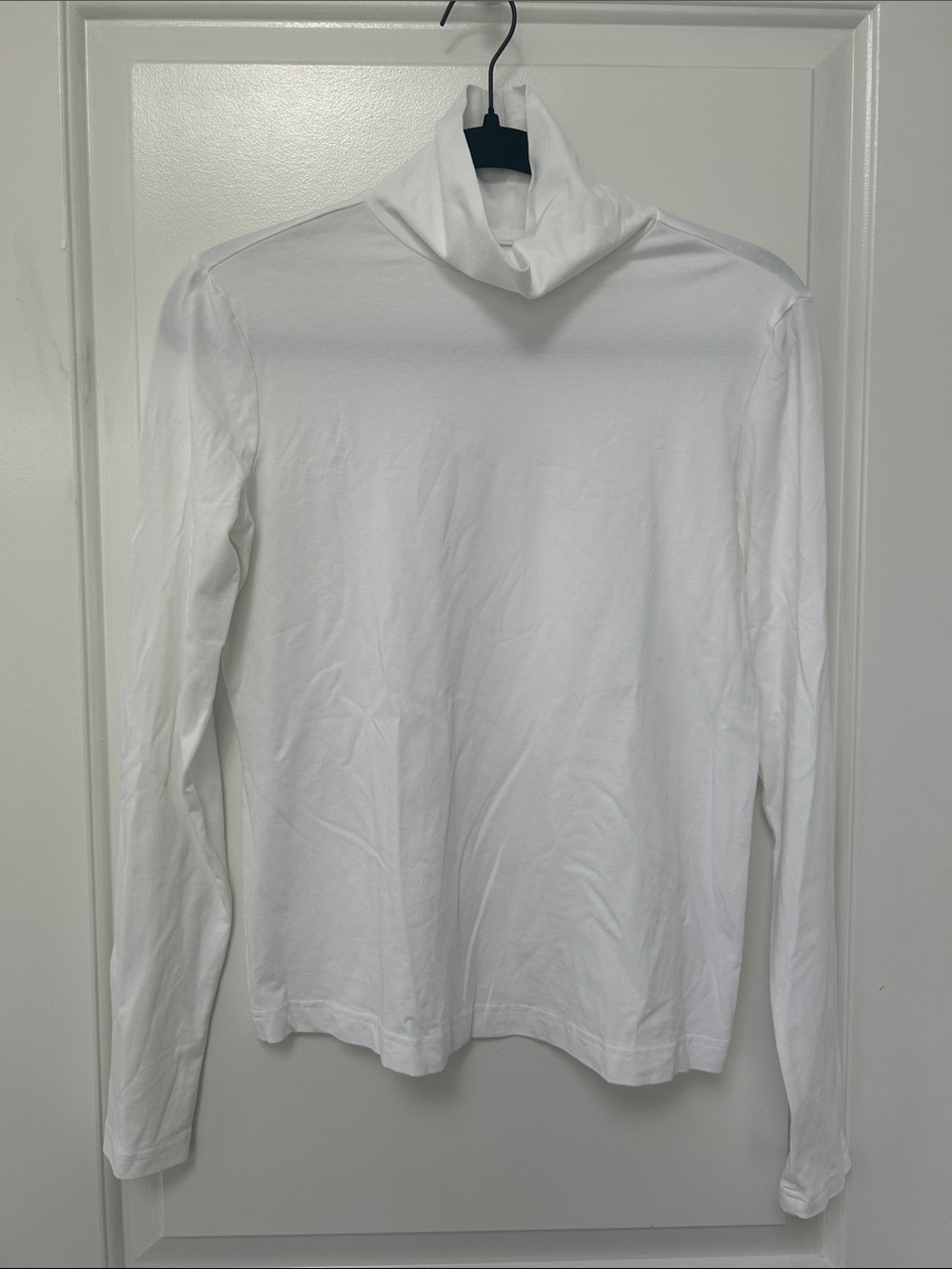 Pact White Long-Sleeve Turtleneck Tshirt